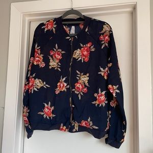 Floral Bomber Jacket